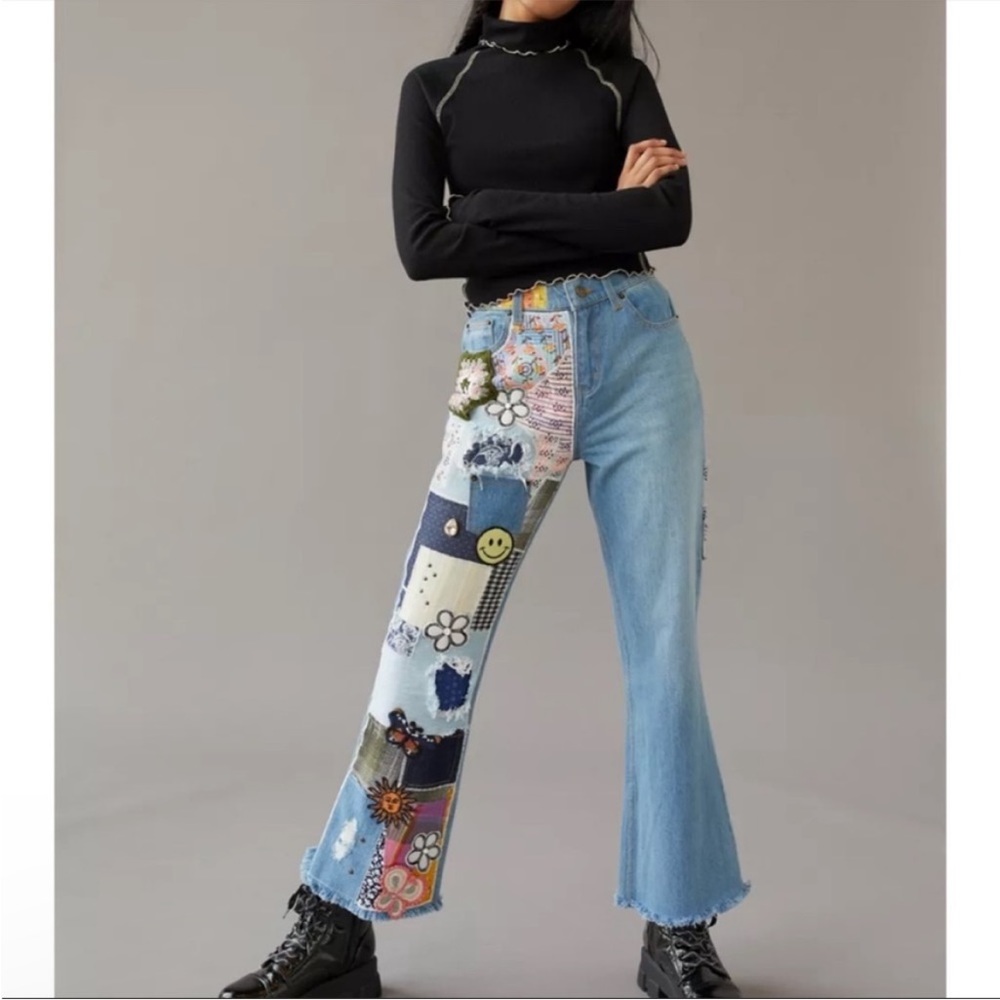 BDG URBAN OUTFITTERS PATCHWORK JEANS SIZE 27
